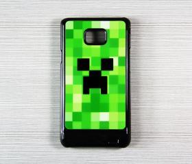 Minecraft Creeper Samsung Galaxy S2 SII i9100 Hard Cover Case